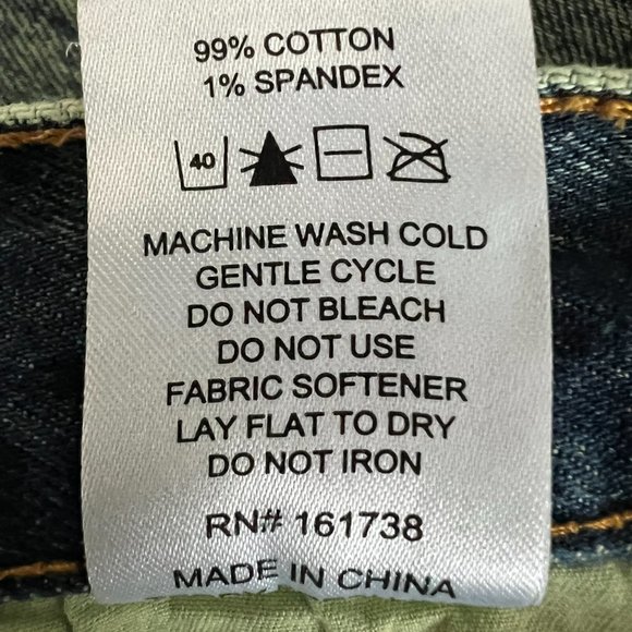 Teddy Fresh High-Rise Straight-Leg Acid Wash Jeans In Vintage Green Size 29 - Picture 15 of 15